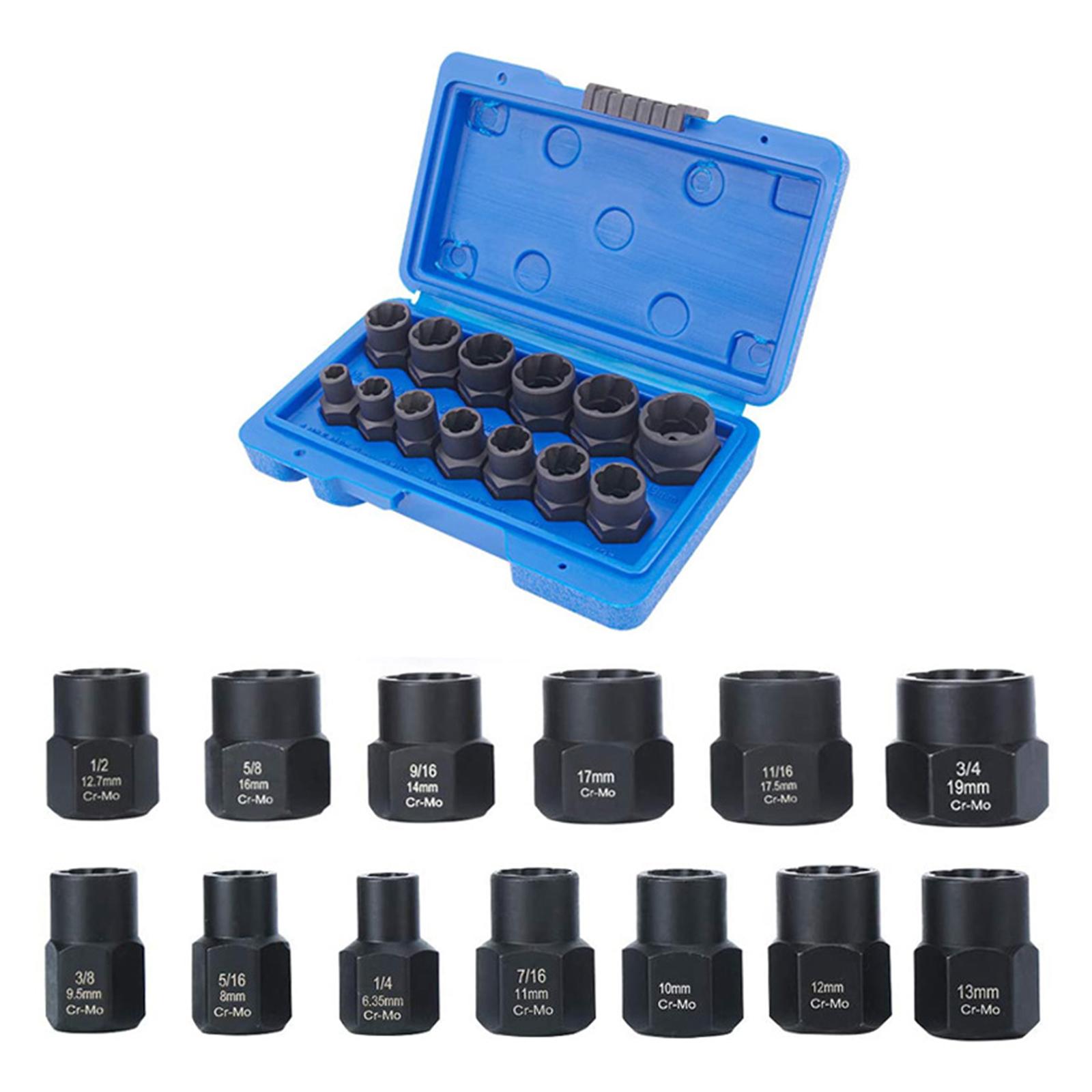 Bolt Remover Set 3/8 Inch Bolt Remover Tool for Remove Damaged Accessories