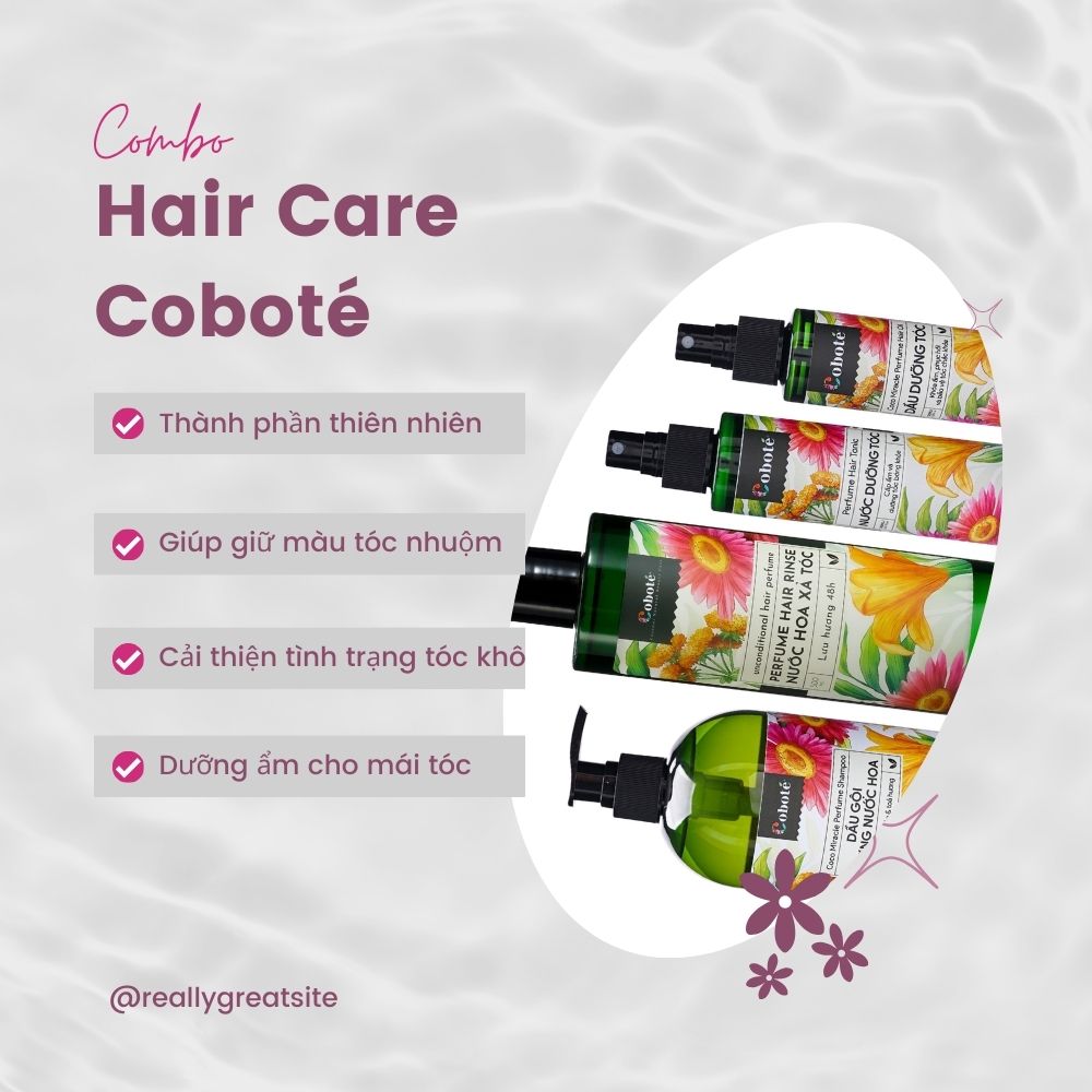 COBOTÉ - Combo Dưỡng tóc Hương nước hoa - Perfume Hair Care