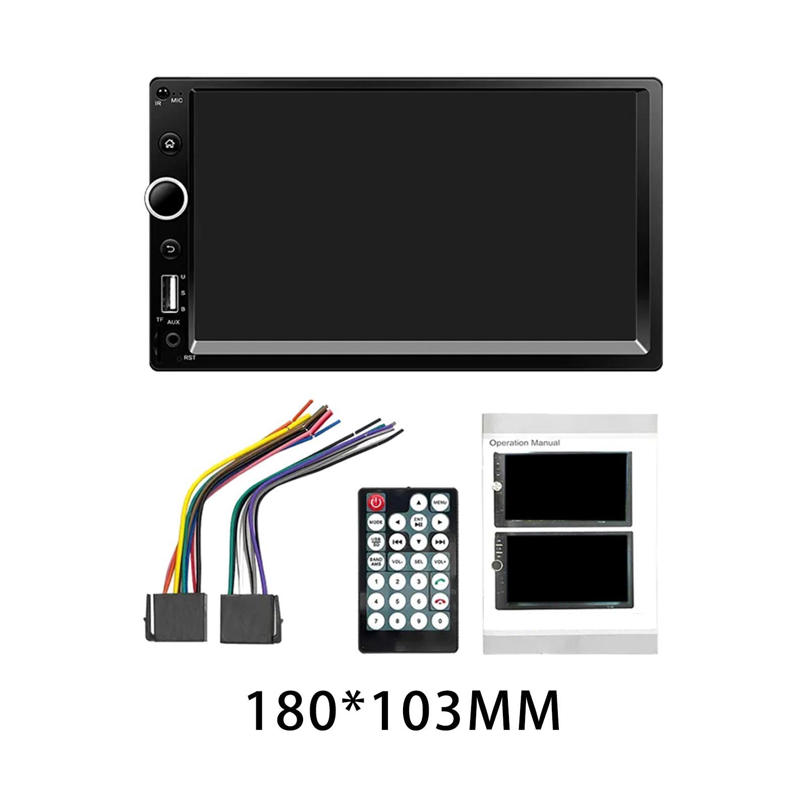 7inch Screen Car  Player Handsfree  FM Radio Remote Control