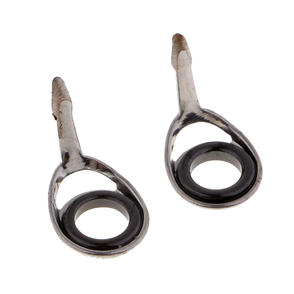 5pcs Fishing Rod Eyes SIC Ring Spinning Rod Guides Line Rings