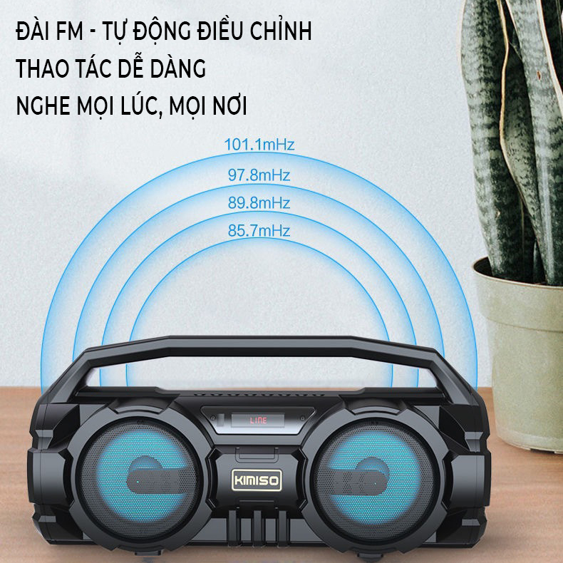 Loa hát Karaoke di động Bluetooth, âm thanh vòm 3 chiều cực đã- D1401