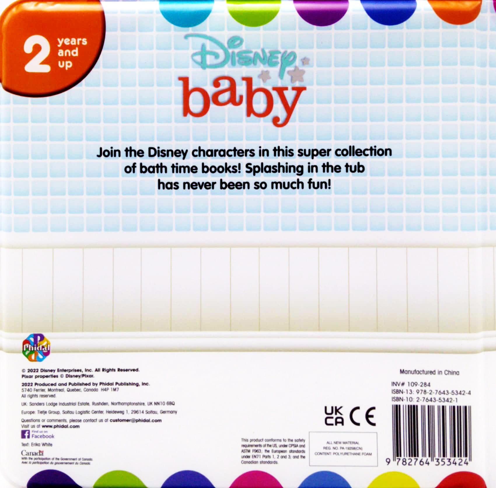 Disney Baby Bath Time Deluxe Book Set