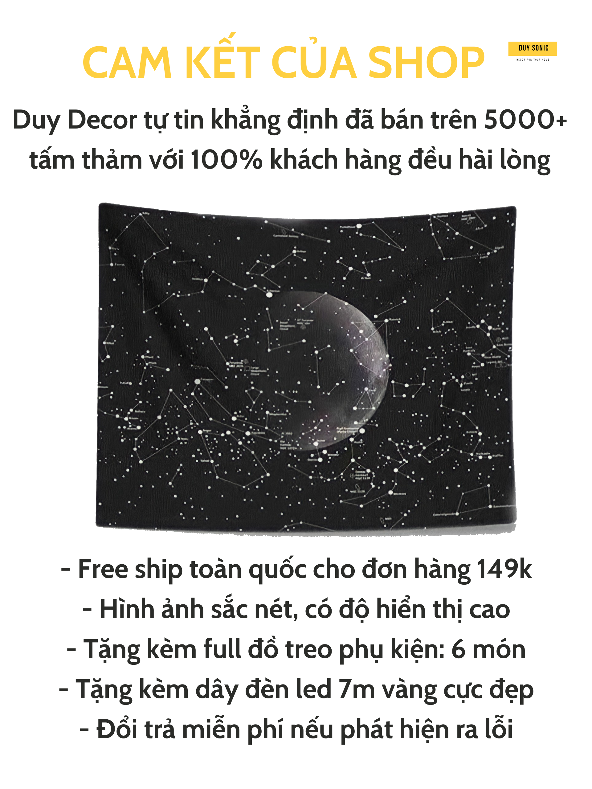 Vải treo tường 1m5x1m3, Thảm treo tường decor phòng ngủ, background trang trí phòng ngủ