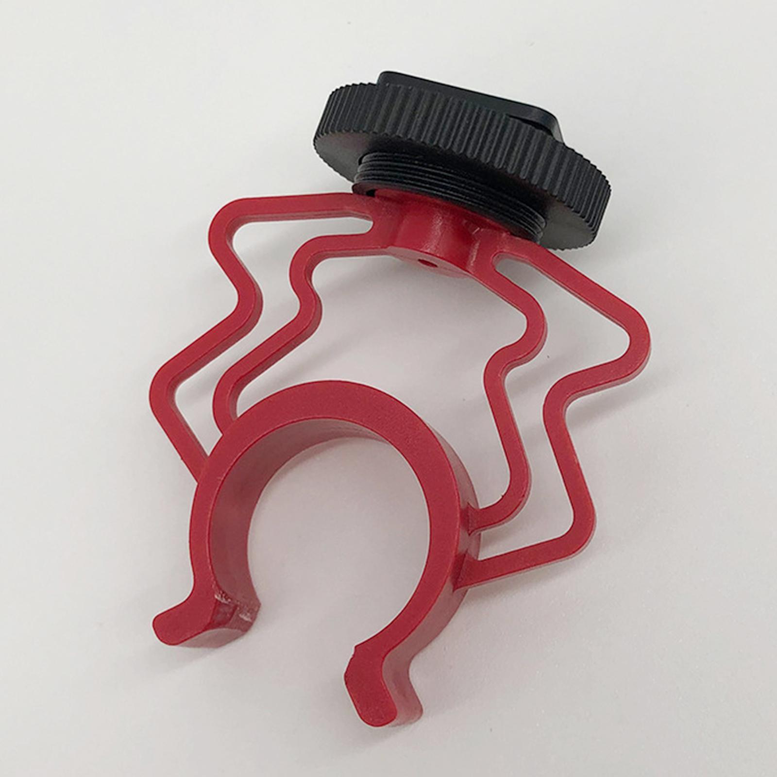 Portable Cold Shoe Mount Adapter Mic Bracket Stable Mic Shock Mount for DSLR