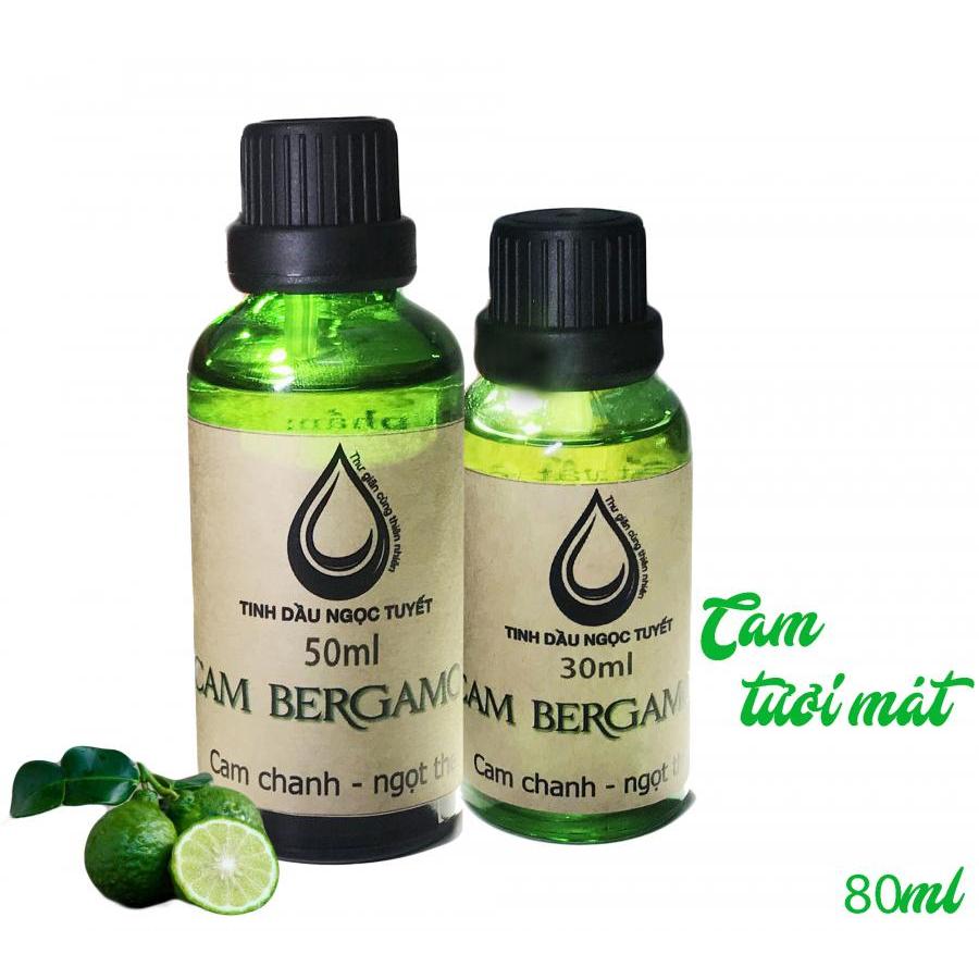 Combo 2 chai tinh dâu cam begamot tươi mát ngọt the Ngọc Tuyết 50mlx30ml