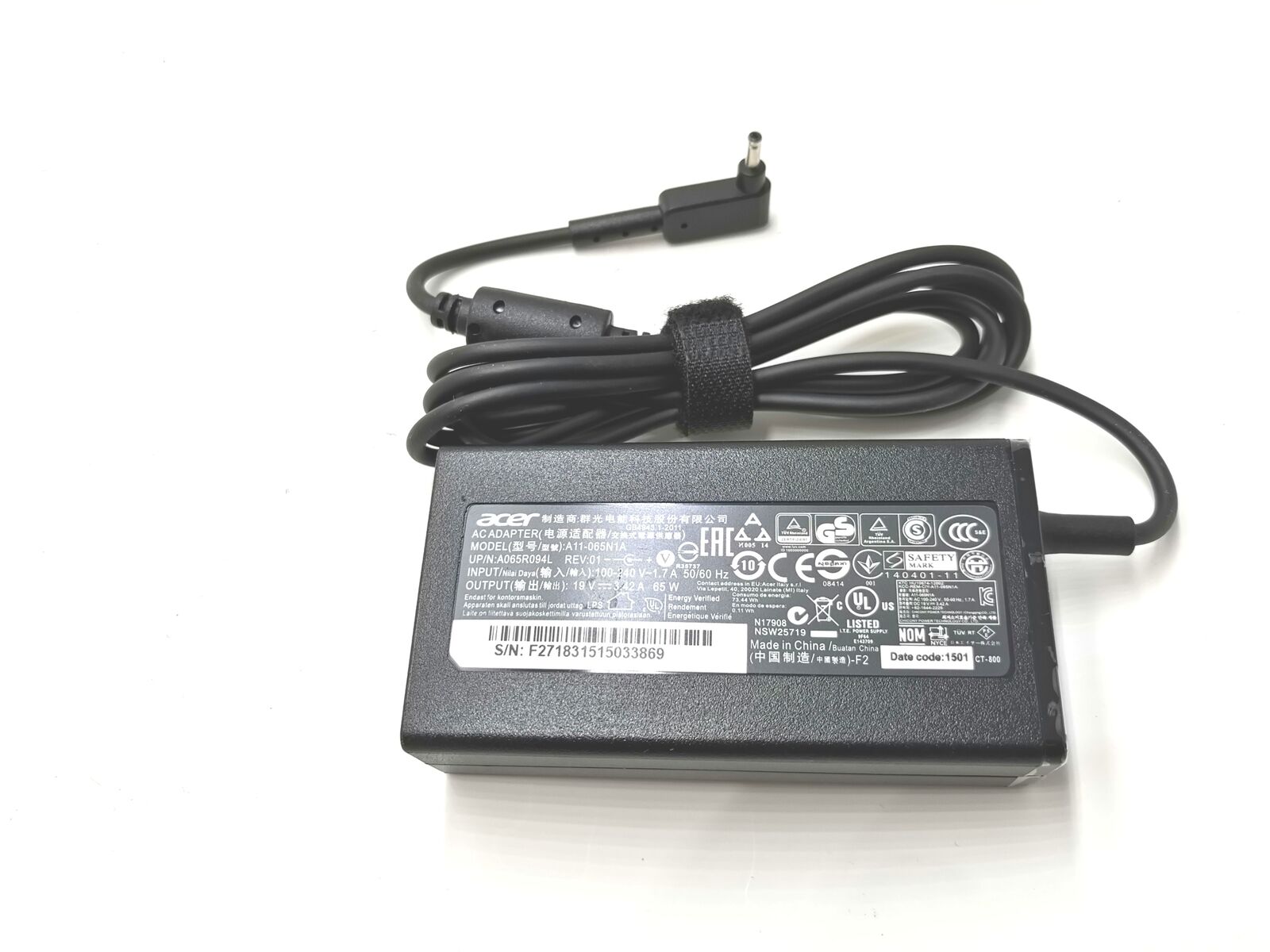 Sạc dành cho Laptop Acer Swift 3 SF313-53 SF314-51 SF314-52 SF314-54 SF314-55 SF314-71 SF314-43 SF314-511 SF314-512 SF314-512T hàng nhập khẩu