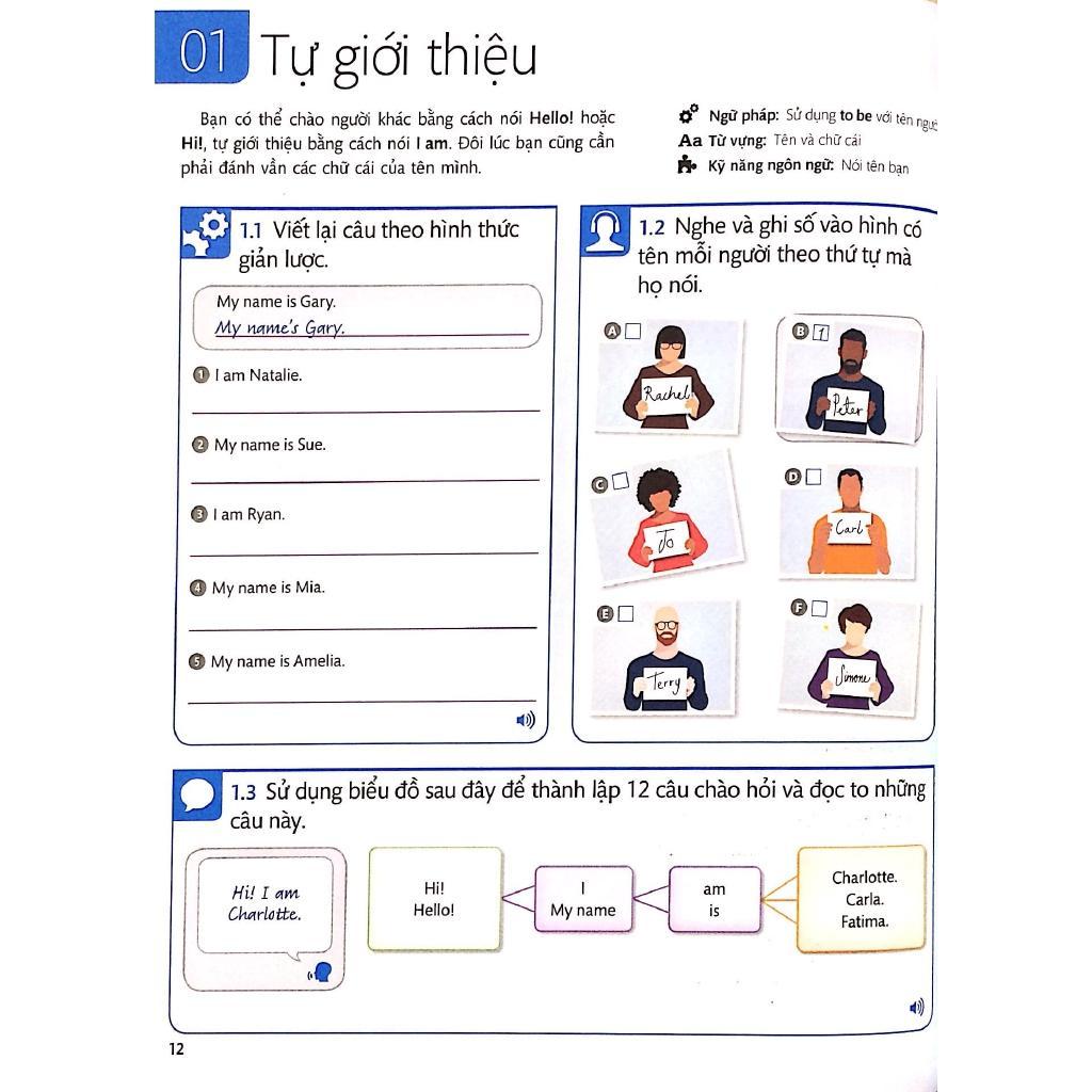 Sách - Tiếng Anh Cho Mọi Người - English For Everyone - Level 1 Beginner - Practice Book (Kèm CD) - Nhân Trí Việt