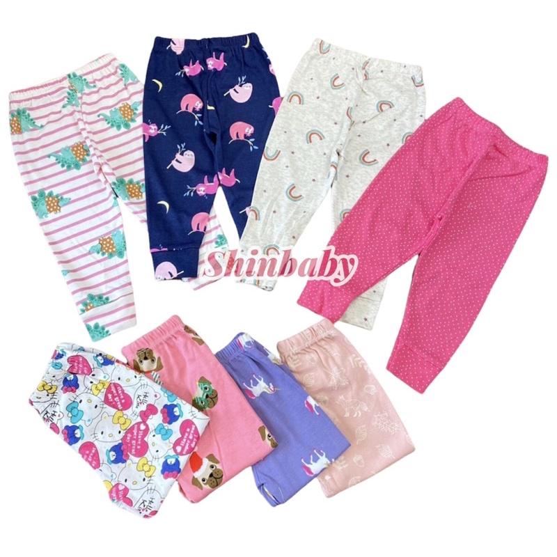 Set 5 quần dài chục cho bé họa tiết dễ thương, chất vải cotton xuất mát mịn co giãn thoải mái
