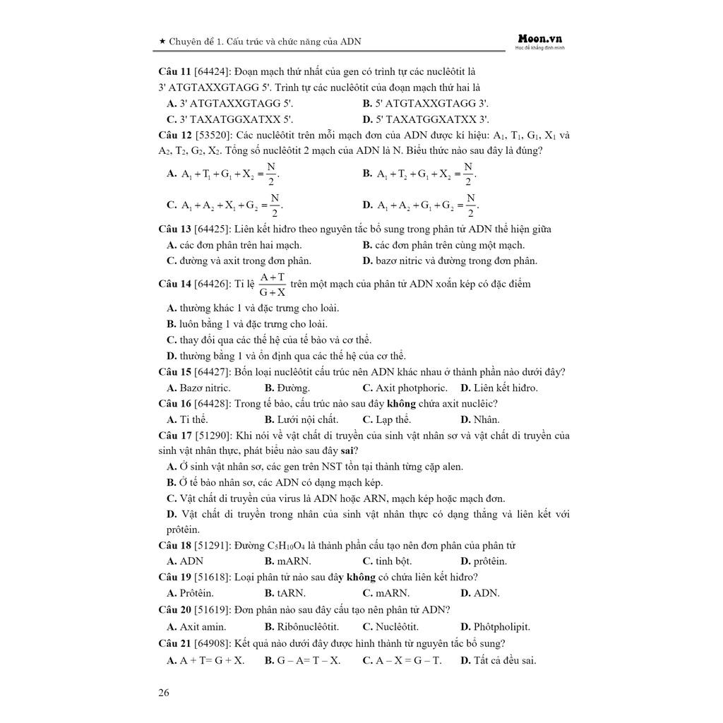 FULL bộ 03 Sách ID ôn thi THPT quốc gia môn sinh học thầy Phan Khắc Nghệ: Sách Tự học theo chủ đề ( Sách luyện thi đại học môn sinh học)