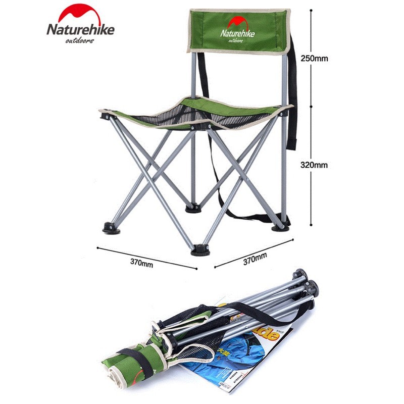 Ghế cắm trại Naturehike campoutvn du lịch dã ngoại câu cá xếp gấp gọn mini chịu tải 70kg A213