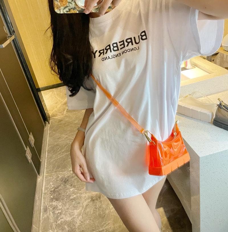 Dễ Thương Mini Đeo Chéo Nữ 2021 Nhựa PVC Trong Suốt Thạch Đeo Vai Nữ Cao Cấp Thương Hiệu Đế Hình Ví Đựng Tiền Xu Nữ Ví