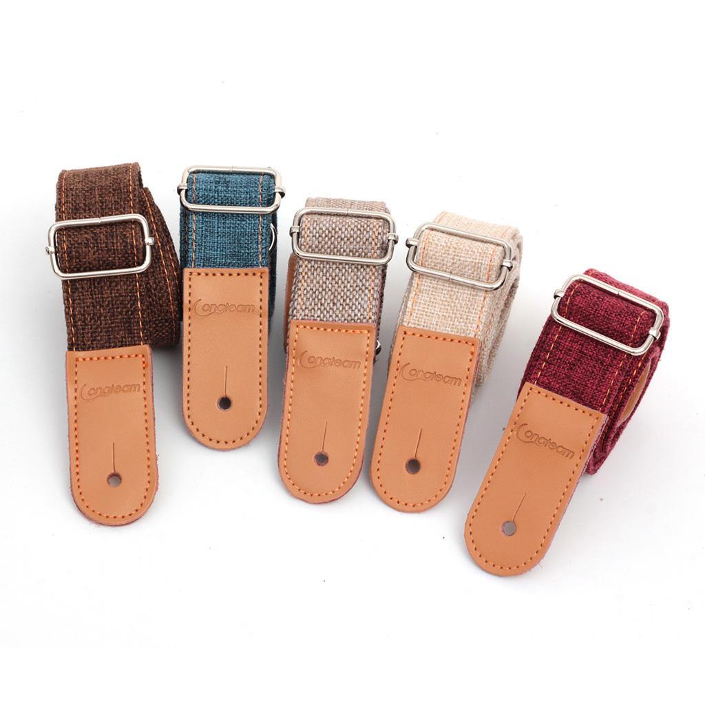 Adjustable Ukulele Strap Belt with PU Leather Ends for  Guitar -