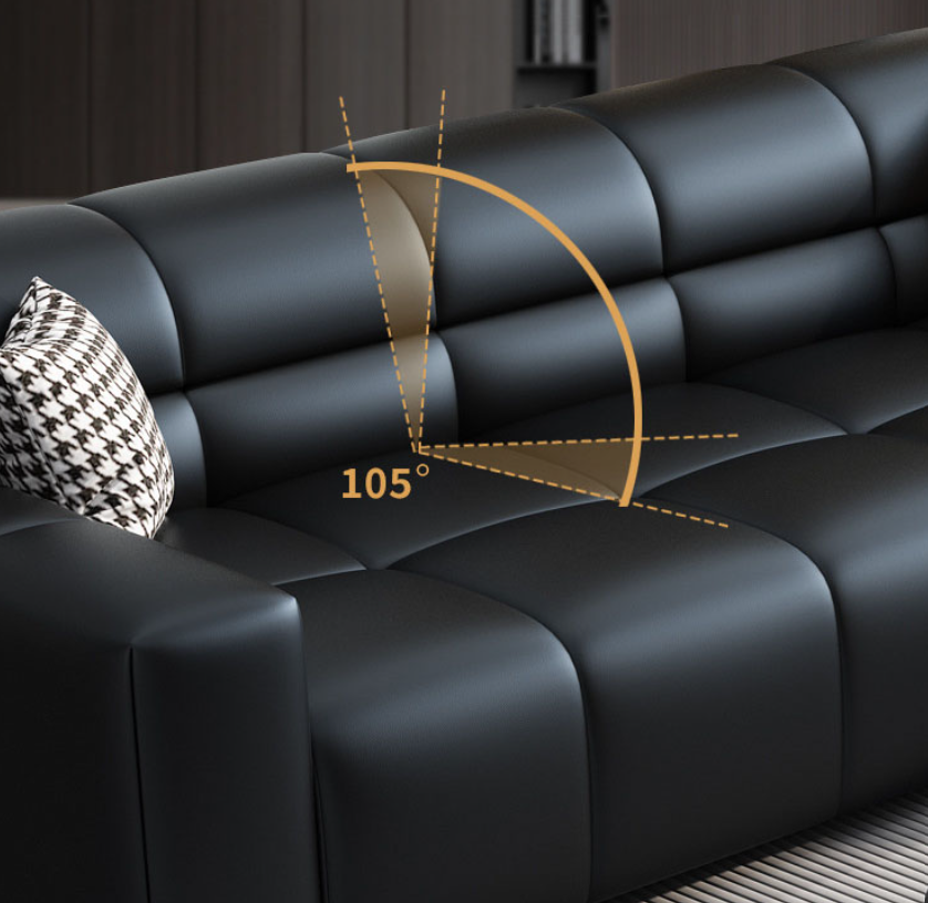 Bộ sofa bọc da văn phòng cao cấp Juno Sofa kèm ghế đơn HVPCT-15