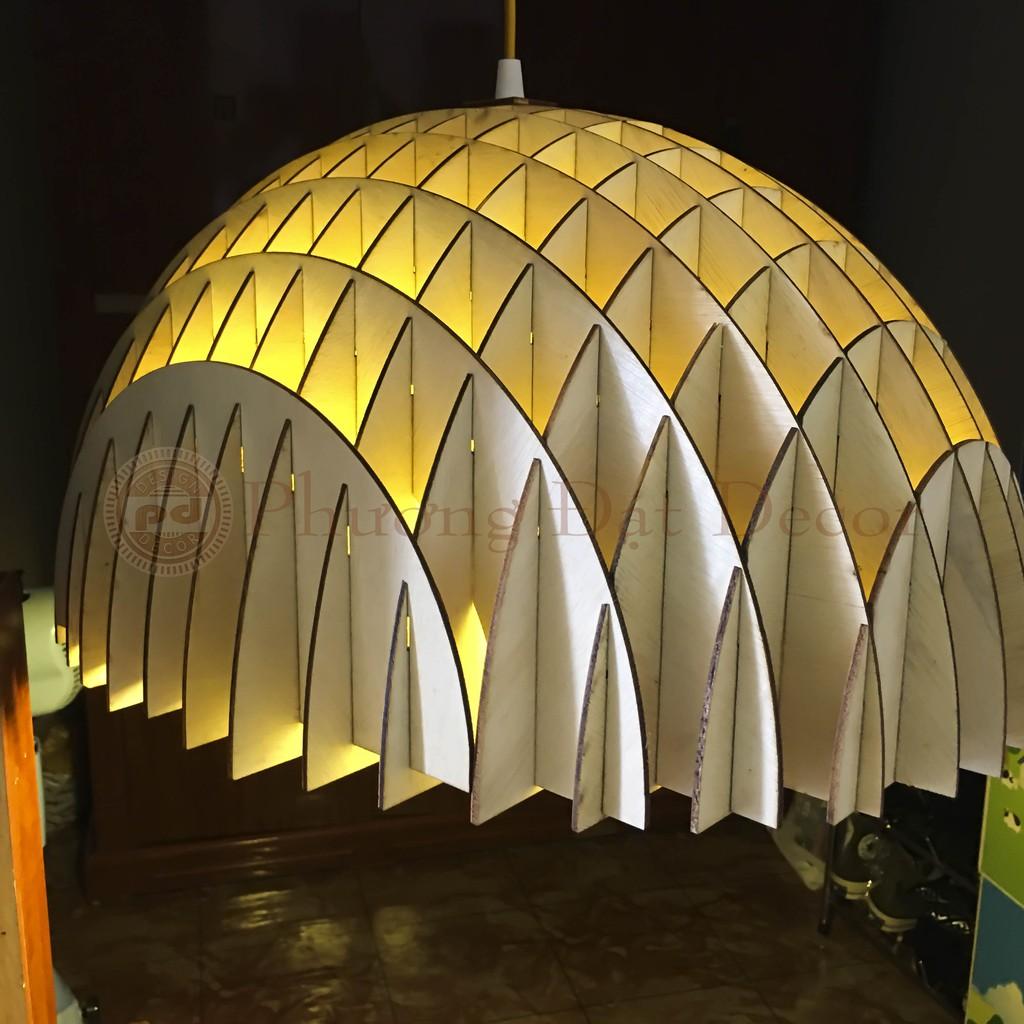 Đèn Gỗ Trang Trí Thả Trần Đẹp DT005