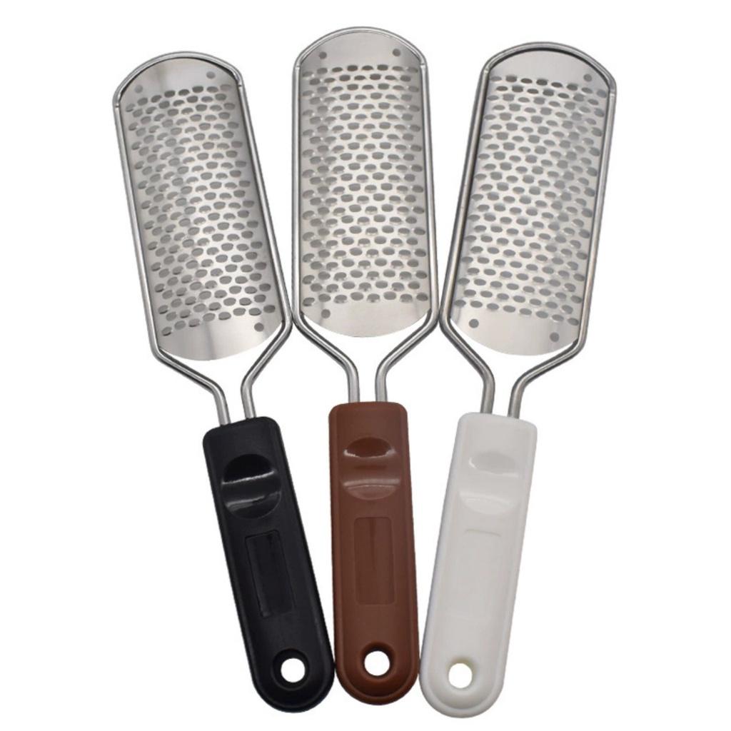 Chà gót cầm tay inox và thép trắng.. tiện lợi chà da chết chân tay móng nail