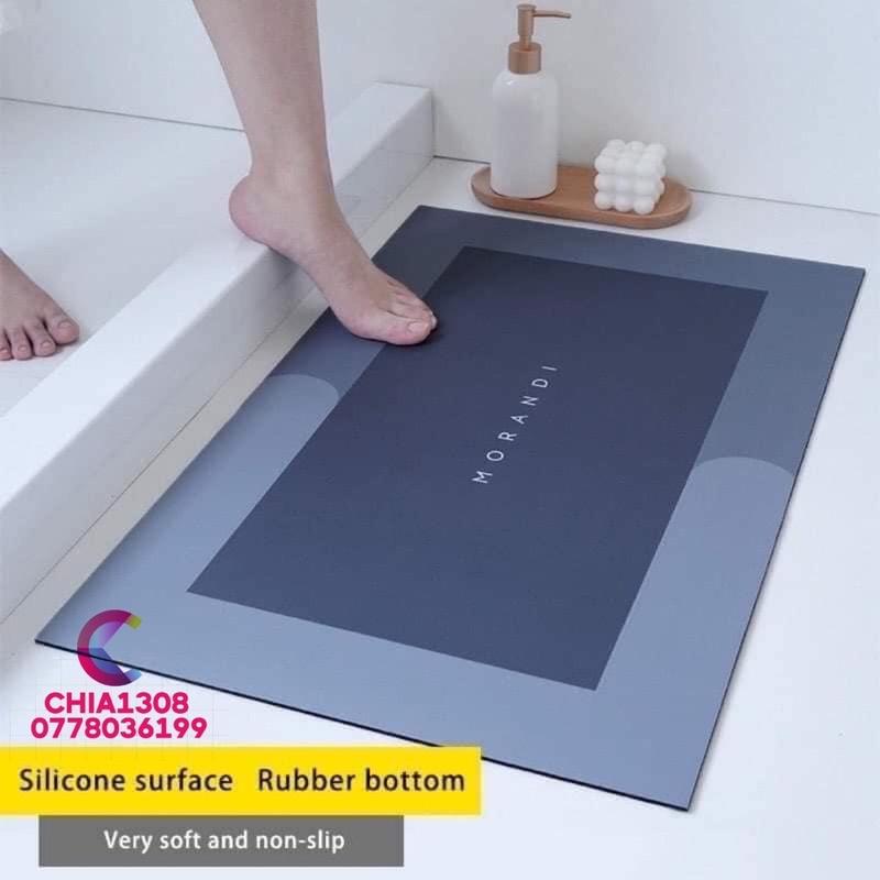 THẢM LAU CHÂN SILICON SIÊU SANG, SIÊU THẤM NƯỚC, CHỐNG TRƠN TRƯỢT TỐT , SIÊU RẺ