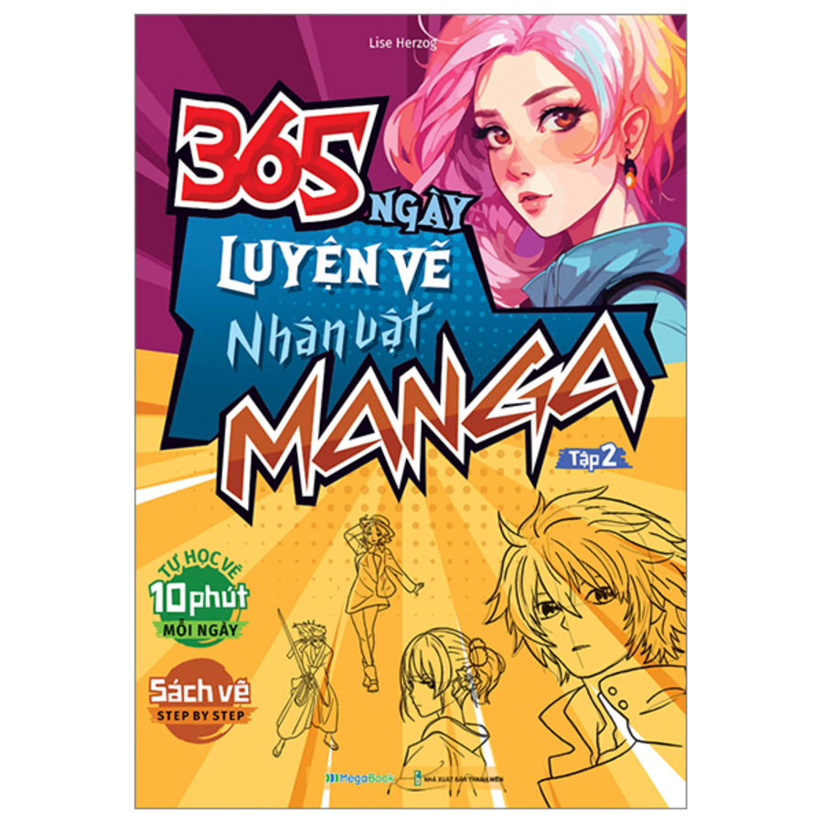 Combo 365 ngày luyện vẽ Thế giới động vật và Nhân vật Manga (4 Cuốn)