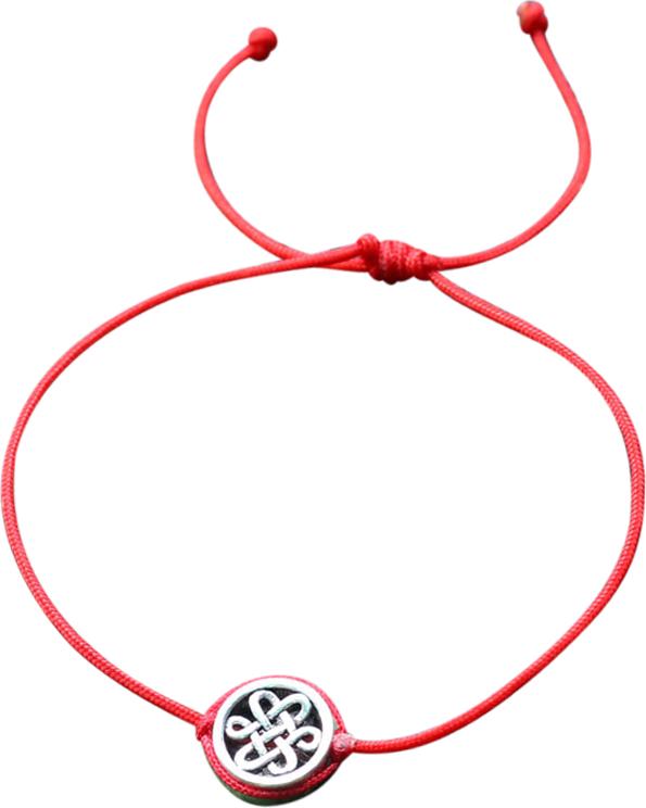 Vòng Kết Dây Đỏ Charrm Kết Đồng Tâm Bạc Ngọc Quý Gemstones GA5