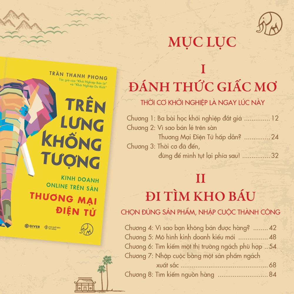 Trên Lưng Khổng Tượng - Kinh Doanh Online Trên Sàn Thương Mại Điện Tử - Khởi Nghiệp Với Bán Hàng Qua Mạng và Nhãn Hàng Riêng