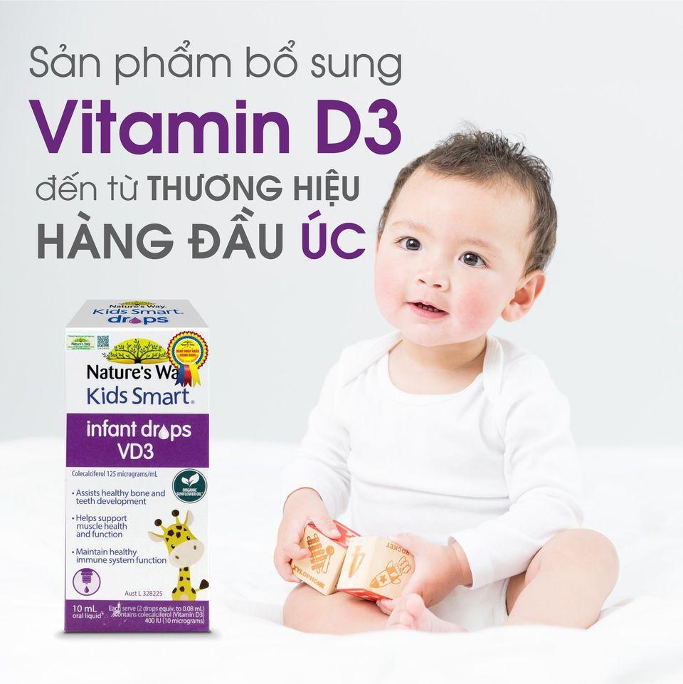 Siro Uống Nature's Way Kids Smart Infant Drops VD3 Bổ Sung Vitamin D Cho Bé 10ml