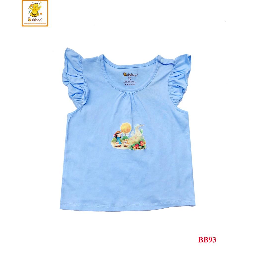 Áo sơ sinh cánh tiên bé gái đáng yêu Cotton BABIBOO - BB93