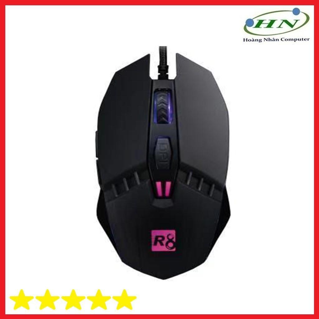 Chuột game 6D R8 1617A Led đa màu DPI 3200 Hàng chính hãng