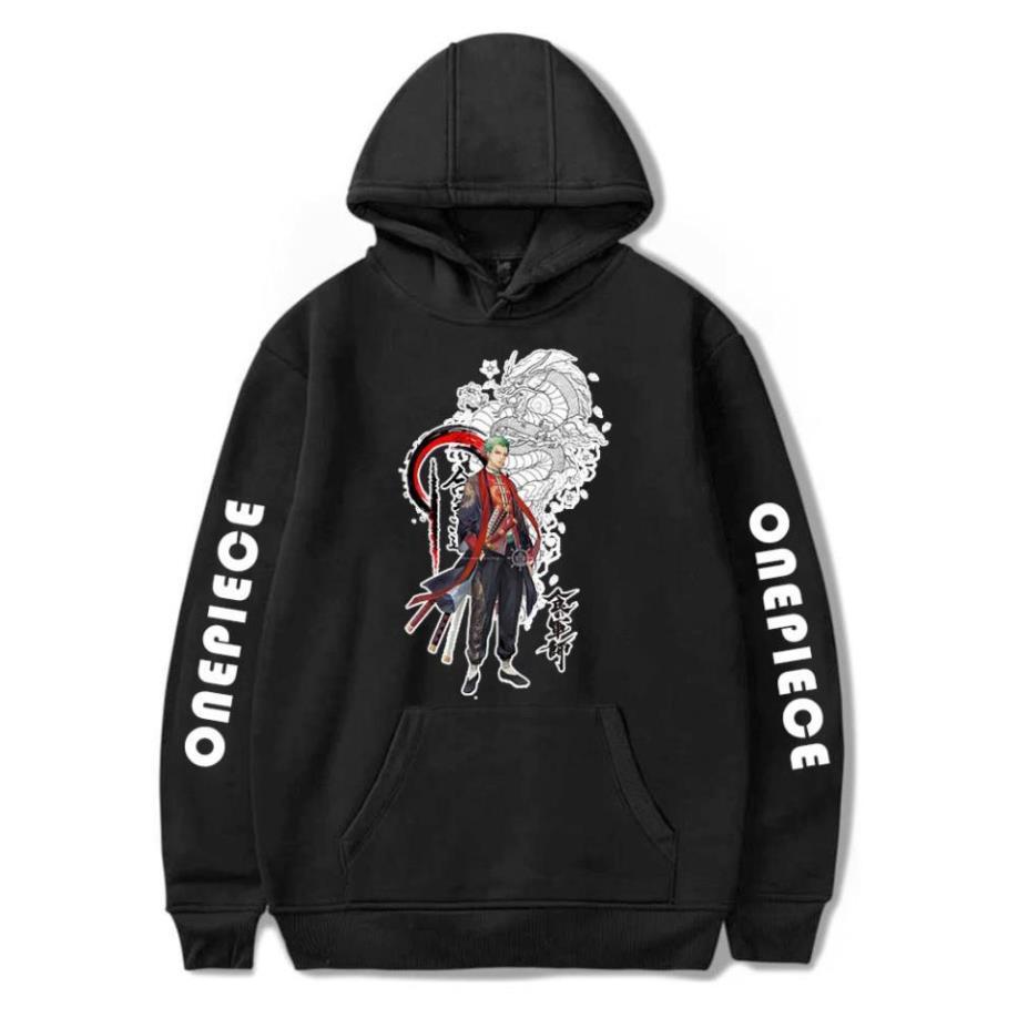 BST Áo Hoodie In Hình Anime One Piece Luffy Zoro độc đẹp kèm khuyến mại