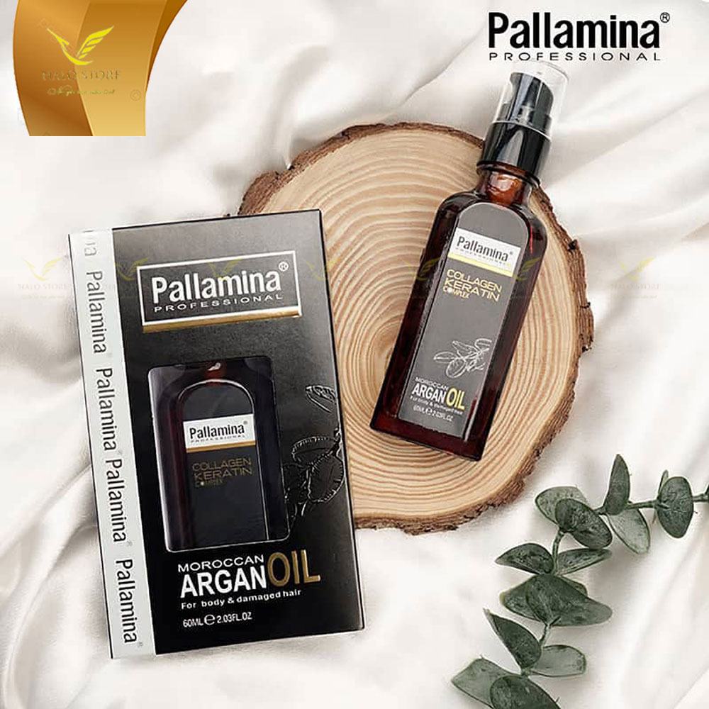 Tinh dầu Pallamina Moroccan Argan Oil Serum dưỡng bóng tóc cao cấp 60ml