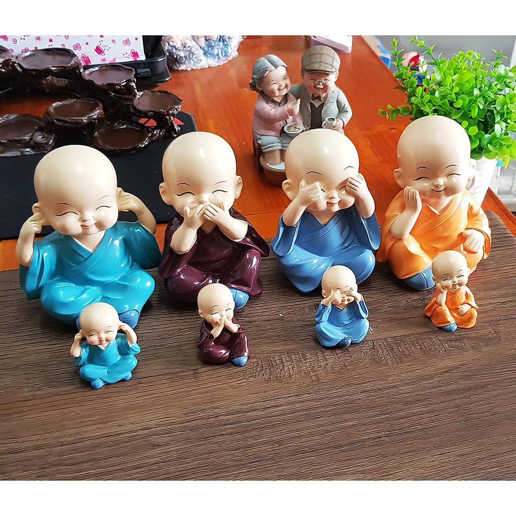 Bộ 04 tượng Tứ Không size to nhất 13cm