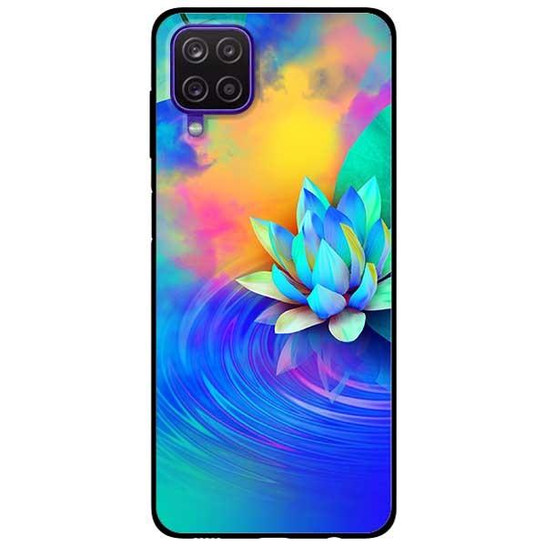 Ốp lưng dành cho Samsung Galaxy A12 - A21s - A31 - mẫu Sen Xanh Vàng