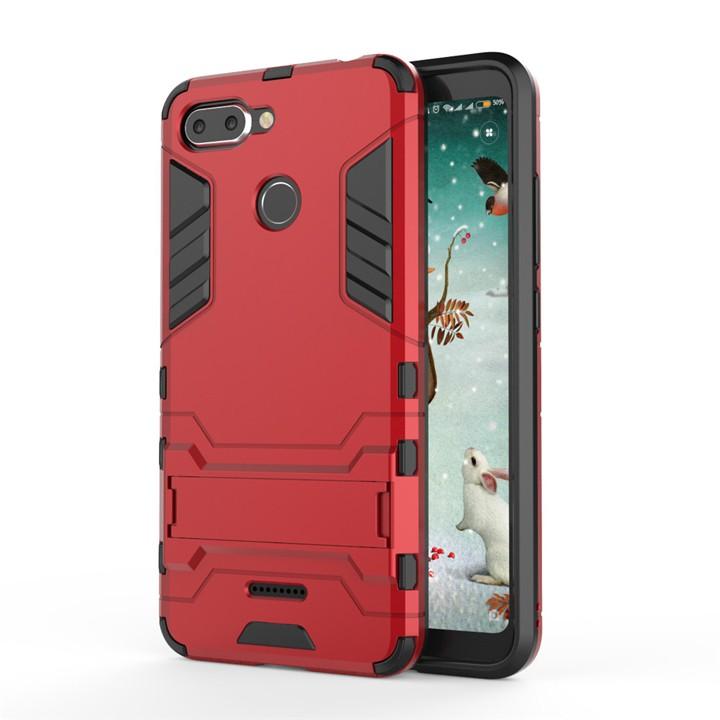 Ốp lưng Xiaomi Redmi 6 chống sốc Iron man có chân dựng máy