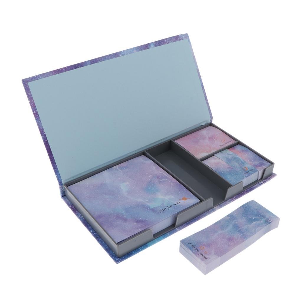 2x Cartoon Sticky Note Colorful Sticker Marker Student BookMark Sky Star