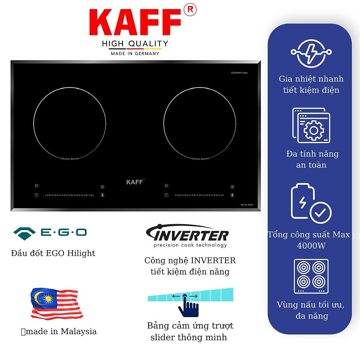 Bếp âm từ đôi nhập khẩu Malaysia KAFF KF-FL101II - Hàng chính hãng