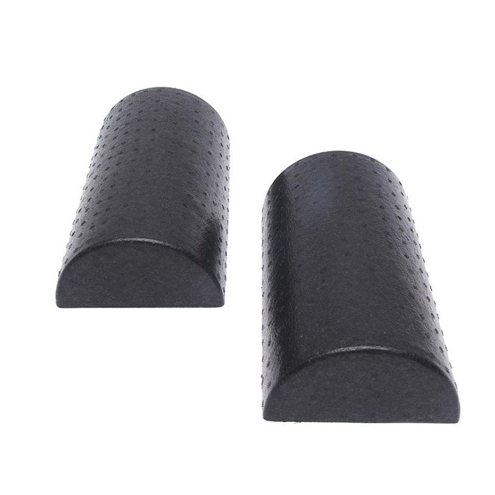 1pcs Semi-circular Yoga Column Smooth Yoga Foam Shaft Fitness Equipment Black Yoga Brick Floating Point Yoga Column