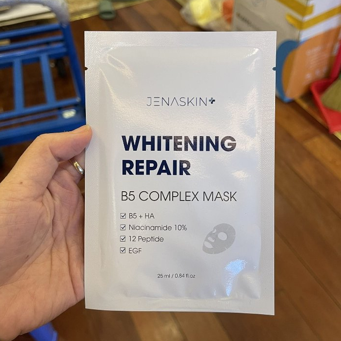 Mặt Nạ Trắng da Cấp ẩm Mờ Thâm Nám Niaciamide 10% Whitening Repair JENASKIN B5 Complex Mask 25ml