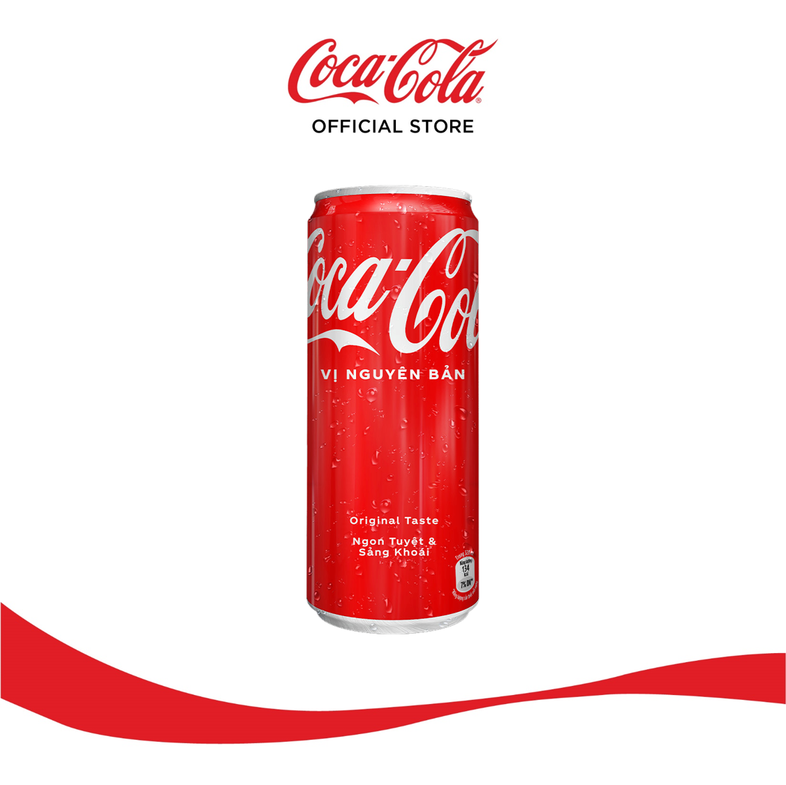 Lốc 6 Lon Nước Giải Khát Coca-Cola vị Nguyên Bản Original 320mlx6