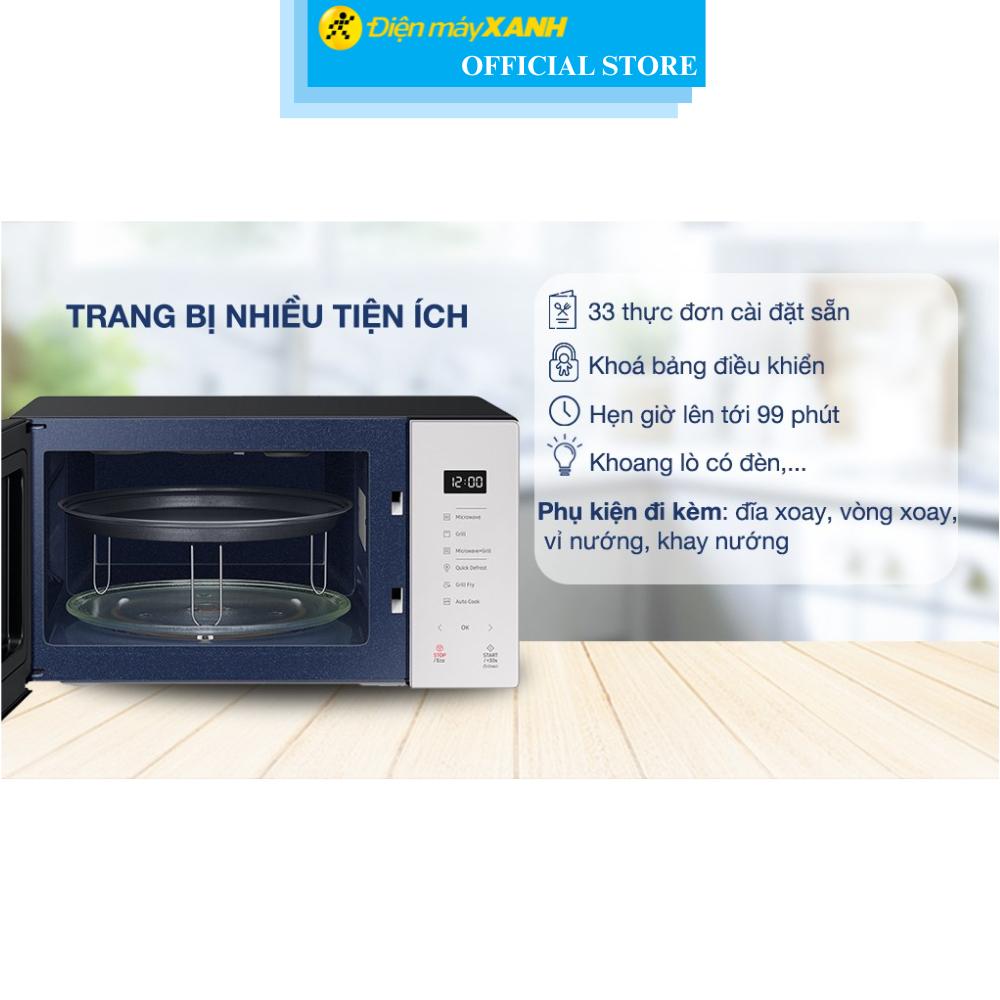 Lò vi sóng có nướng Samsung MG23T5018CE/SV 23 lít - Hàng Chính Hãng