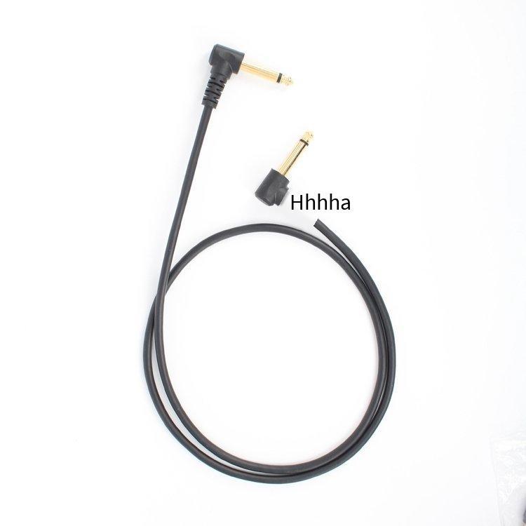 Khuyến mại đồng đóng hộp 6.35 cáp âm thanh nam-to-nam trộn microphone cặp kết nối dây ghi âm 6.5 nam khuỷu tay hai đầu mạ vàng