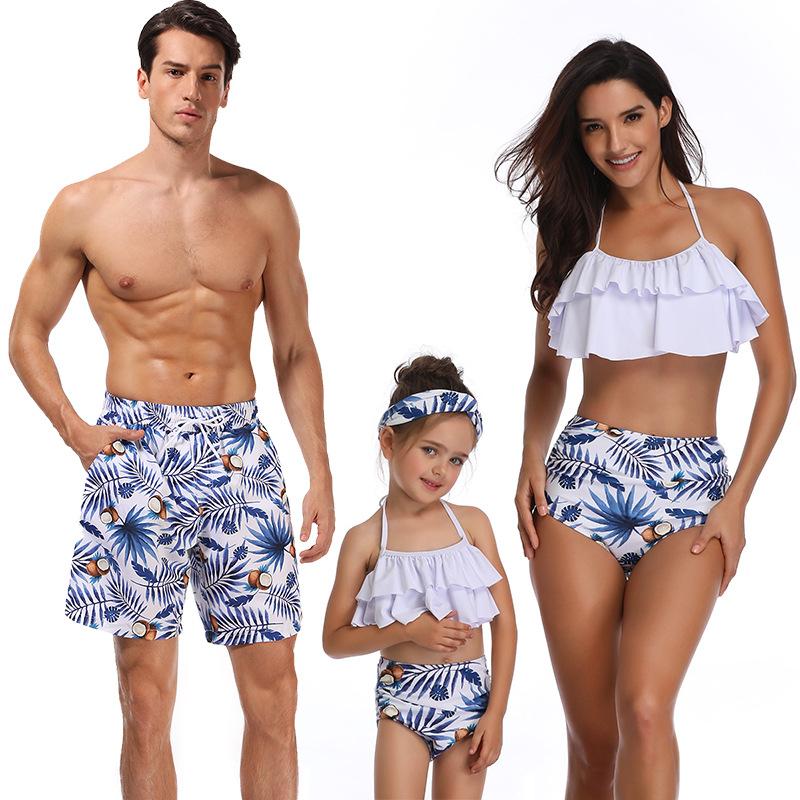 Phù Hợp Với Họ Nam Mẹ Bơi Bikini 2019 Nữ, Có Phụ Nữ Đồ Bơi Trẻ Em Kid Cho Bé Bãi Biển Đồ Bơi Biquini Infantil