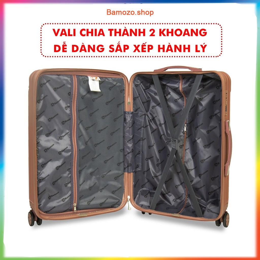 Vali Kéo Du Lịch Size 20 Inch Nhựa Cao Cấp Giá Rẻ Bền Đẹp Chống Va Đập Trầy Xước Bảo Hành 5 Năm Bamozo 8801