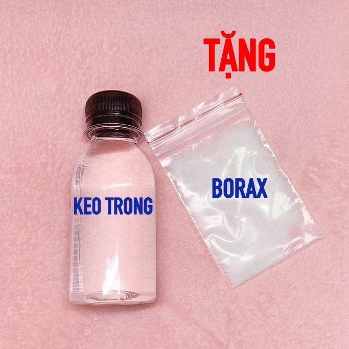 Chai Keo Trong 100ml Đóng Chai - Tặng 10gram borax - Nguyên Liệu Làm Slime