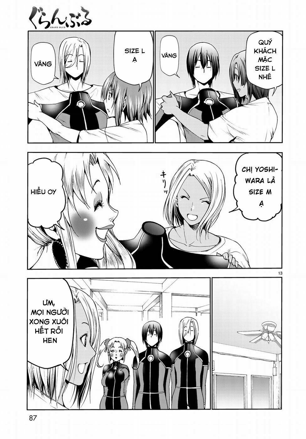 cô gái thích lặn - grand blue chapter 51 13