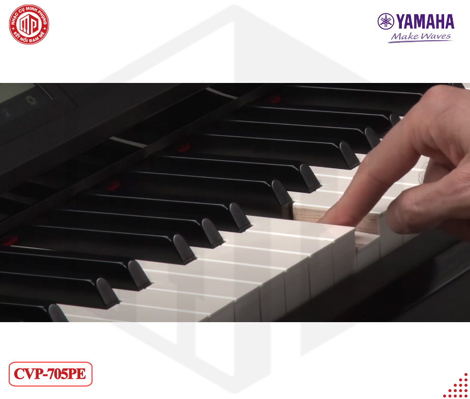 Đàn Piano điện cao cấp Yamaha CVP-705 - Màu đen bóng - Hàng chính hãng