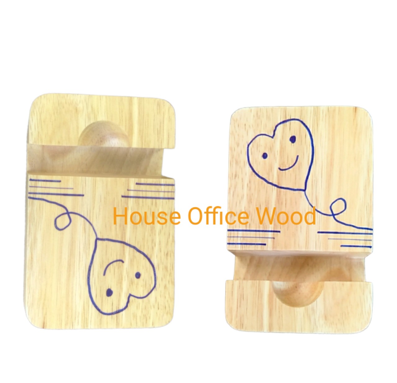 Đế điện thoại gỗ, giá để điện thoại House Office Wood Kích thước Rộng 7x Dài 11x Dầy 2,5cm
