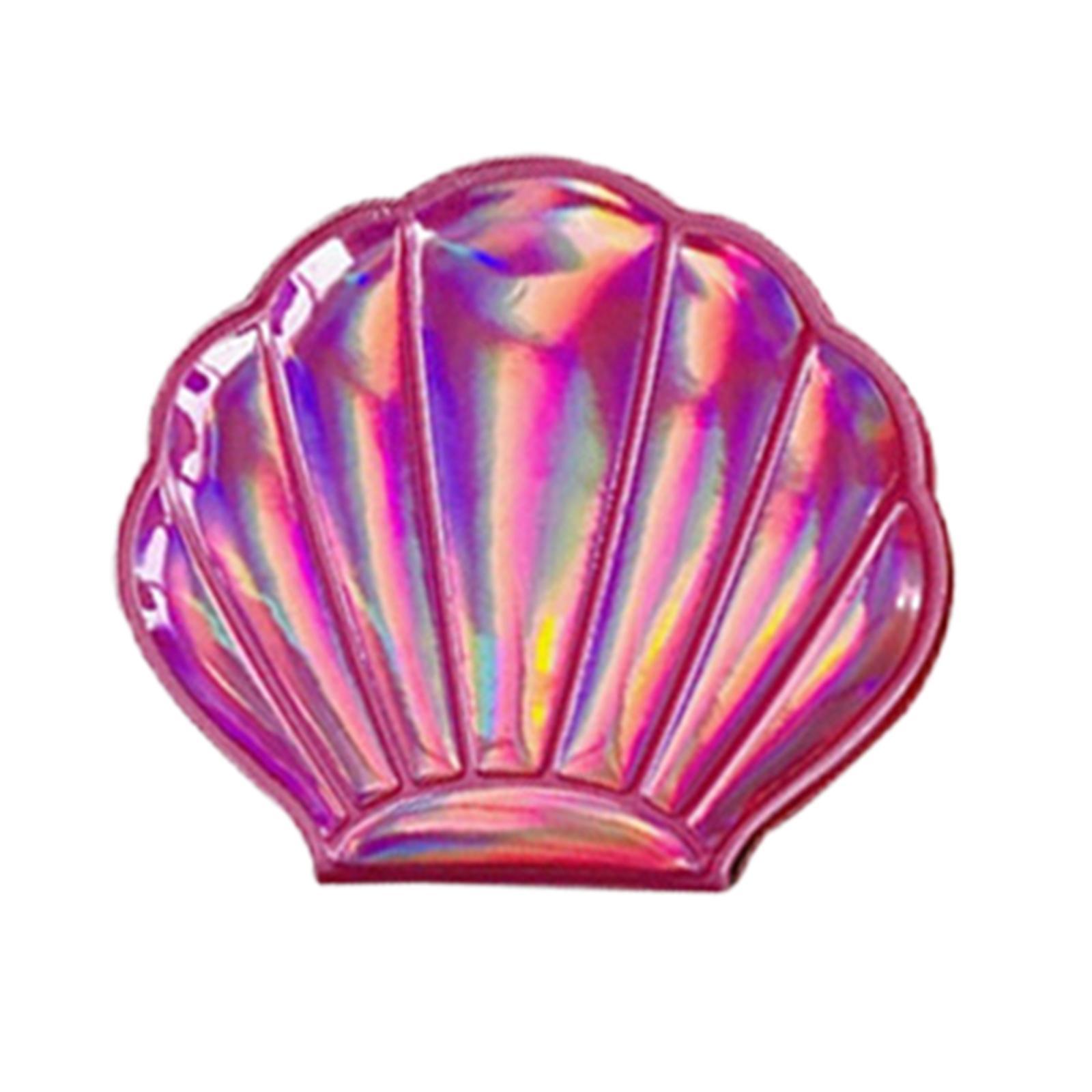 Makeup Mirror Cosmetic Double-Sided Shell Shape Handheld Mirror for Teen Girls Woman