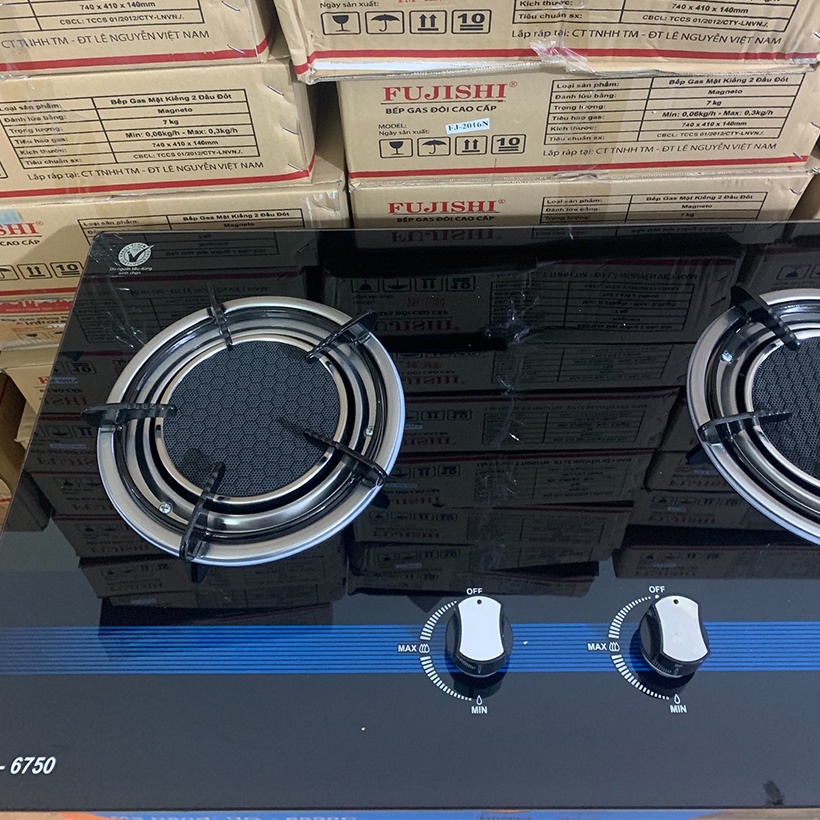 Bếp gas âm hồng ngoại Bluestar NG-6750C, 2 vòng lửa có đầu hâm - Hàng chính hãng