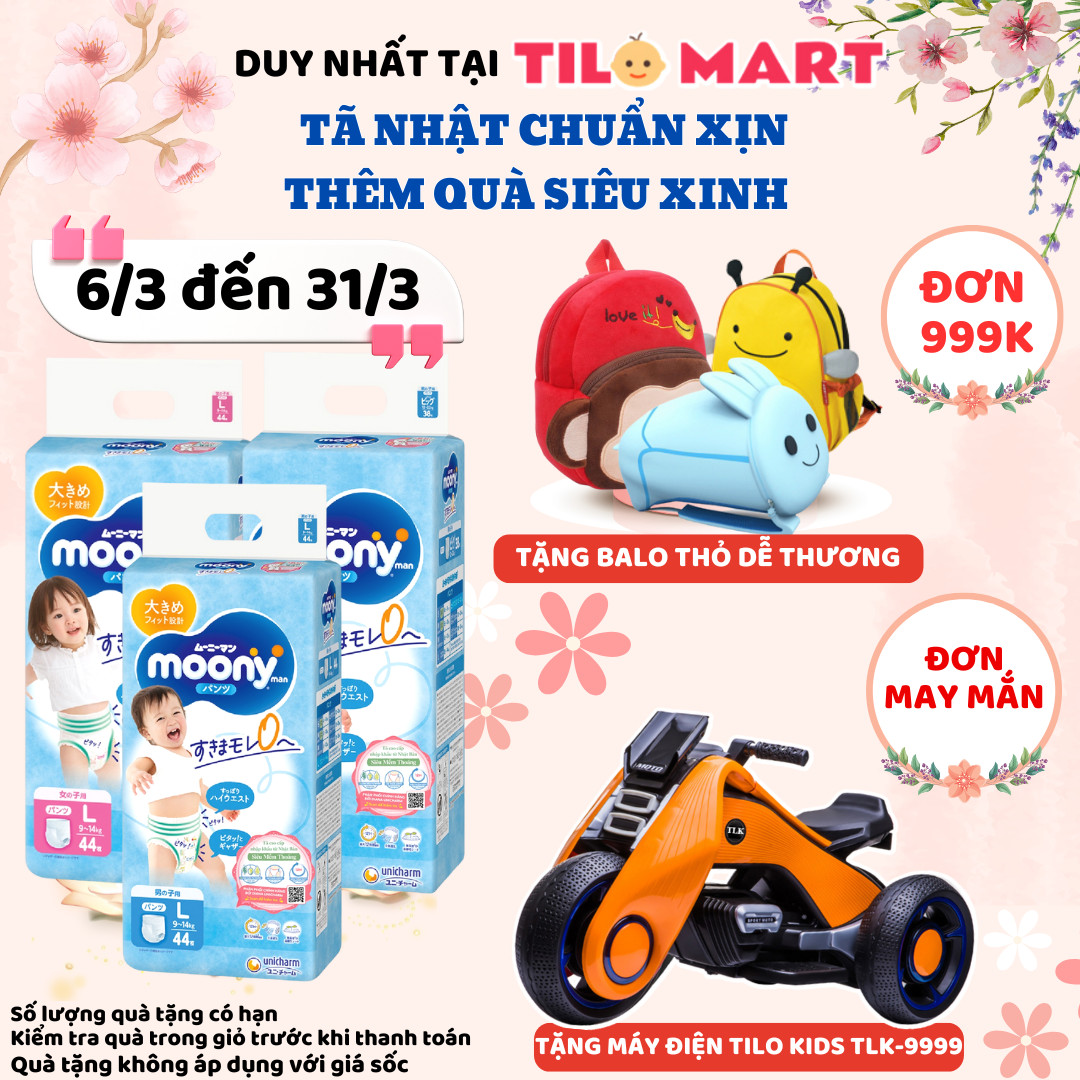 Tã quần cao cấp Moony M58 nhập khẩu Nhật Bản