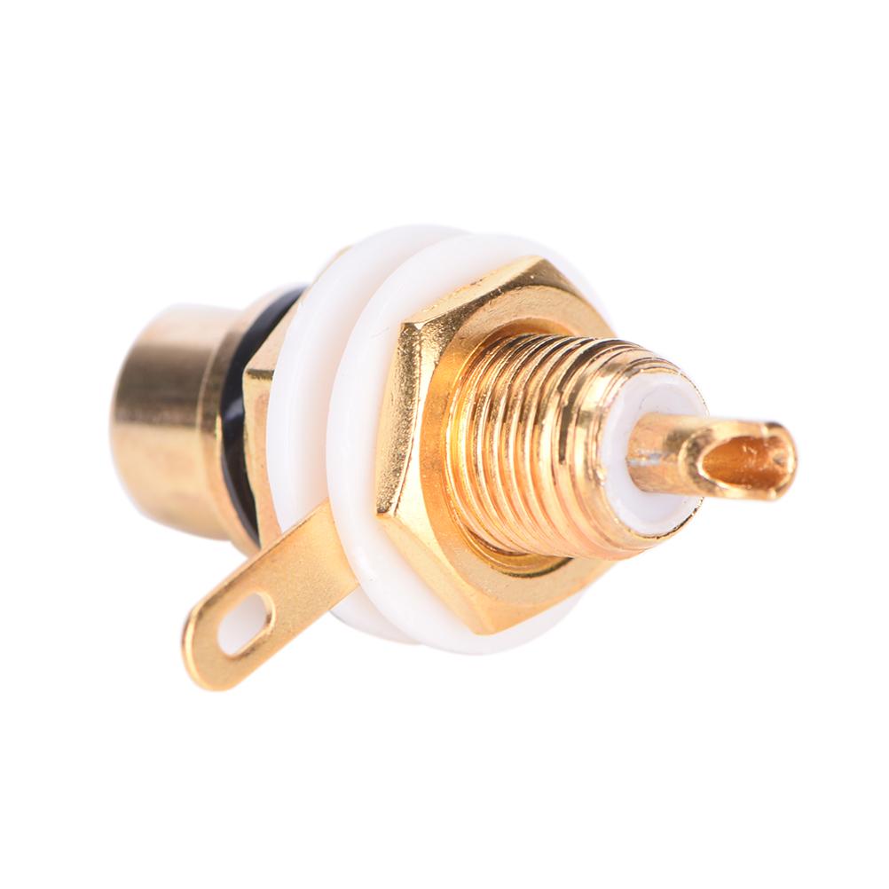 RCA Nữ Jack 10pcs mạ RCA Đầu nối Gold Gold Chassis Audio Socket