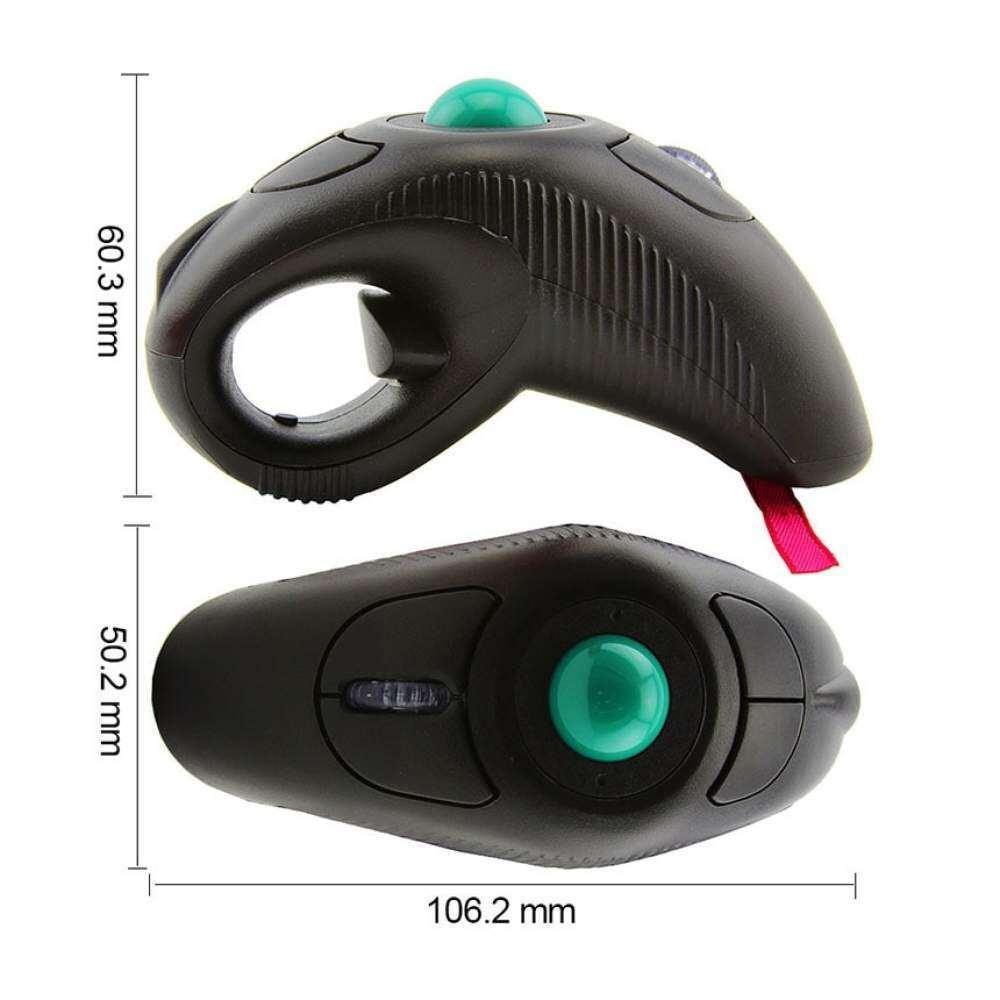 Wireless Trackball Laser Mouse Thumb-Controlled Mause 2.4G 10M Distance control Handheld Finger Air Design Mice For Teacher PPT Presentation Office