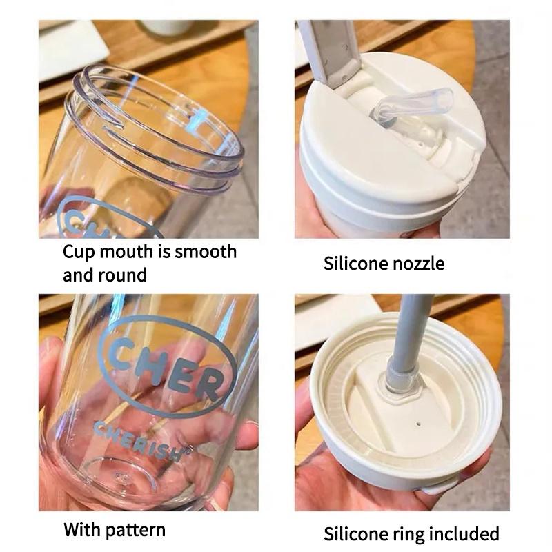 Cốc Uống Cà Phê Kèm Miếng Dán 3D Dung Tích 300Ml